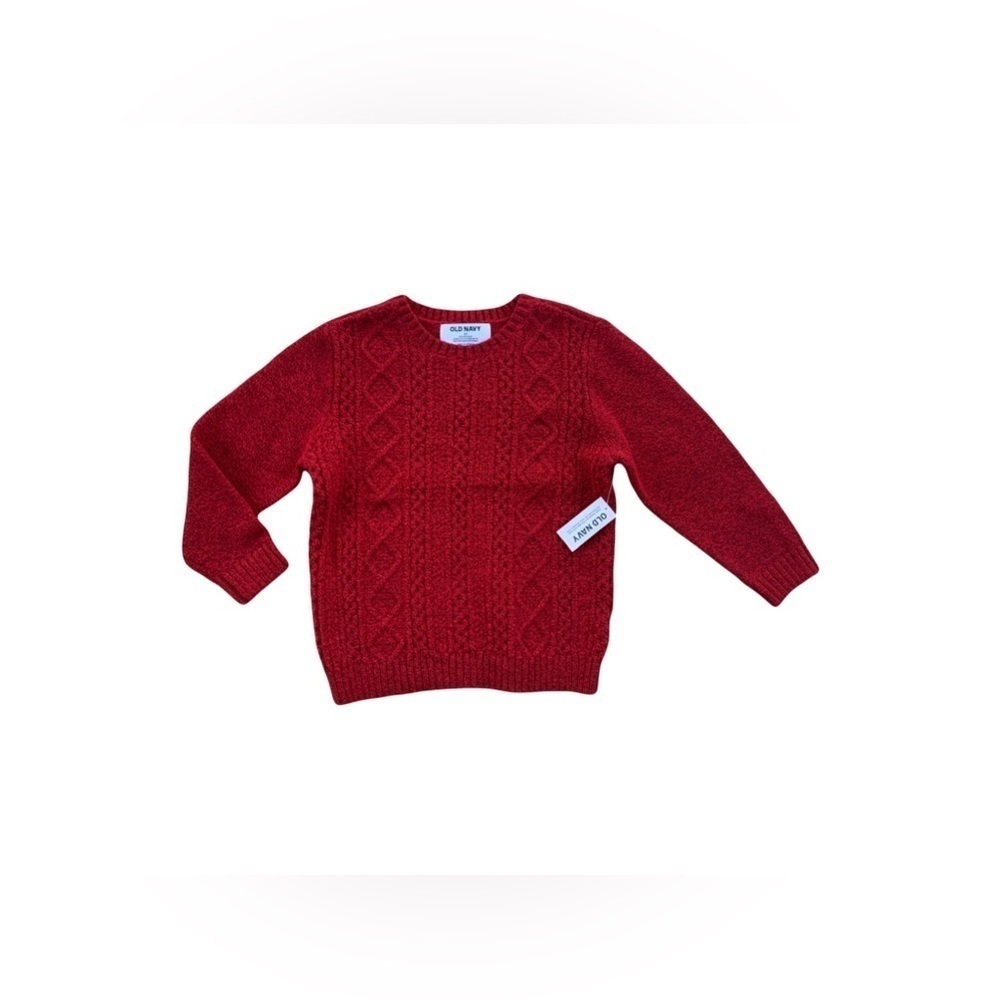 Old Navy NWT Size 4T Red Cable Knit Sweater